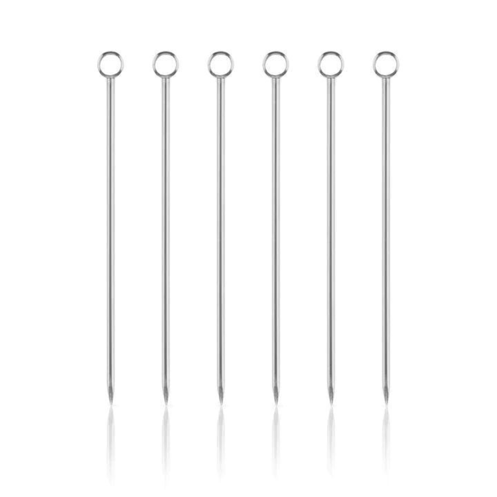 Steel Cocktail Pins (set of 6)