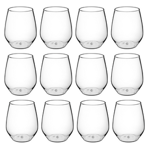 Acopa Tritan Stemless Wine Glass Set of 12