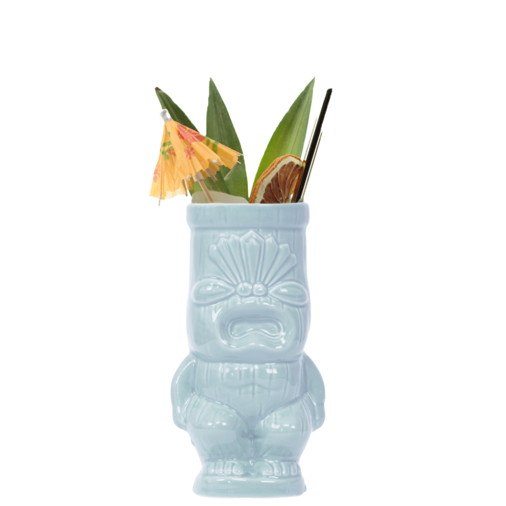 靴 tiki Blue Cheeky Tiki Mug | Cocktail Emporium