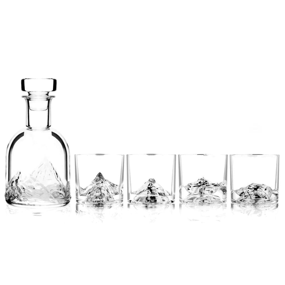 The Peaks Crystal Decanter Set Cocktail Emporium