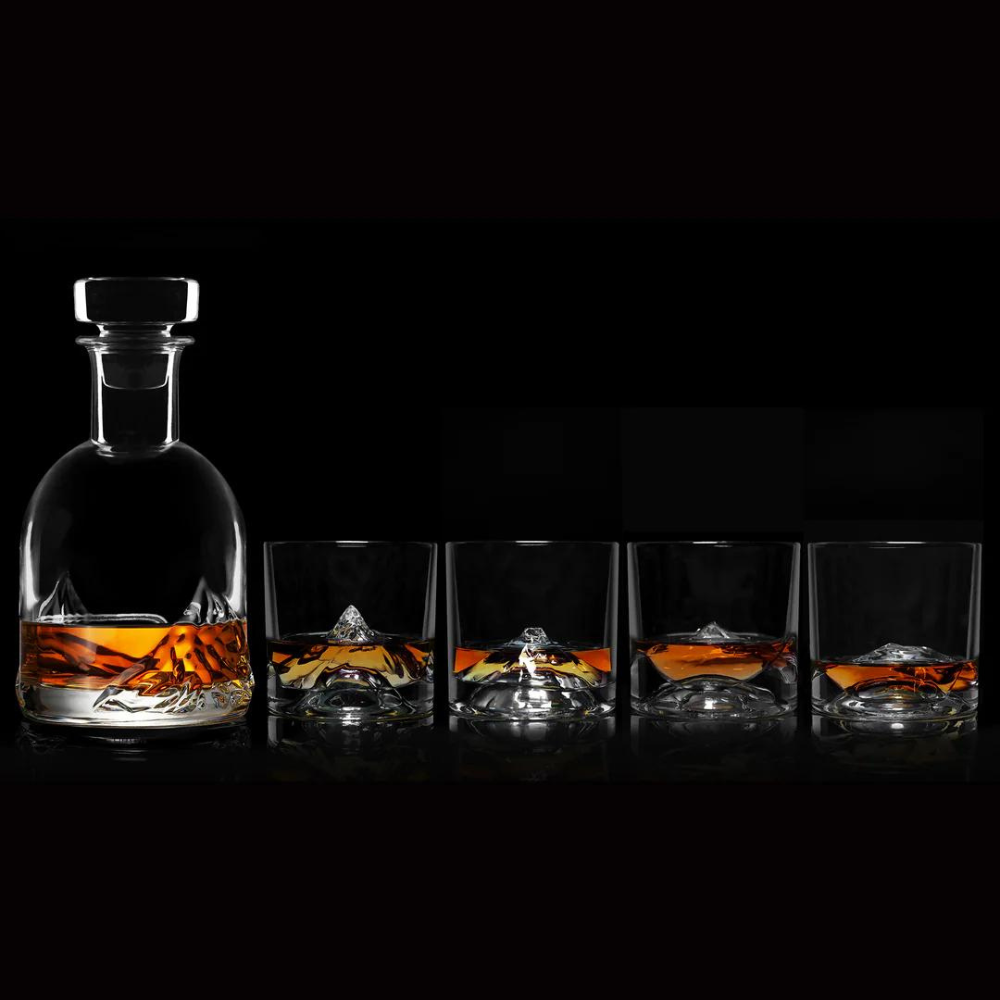 The Peaks Crystal Decanter Set | Cocktail Emporium