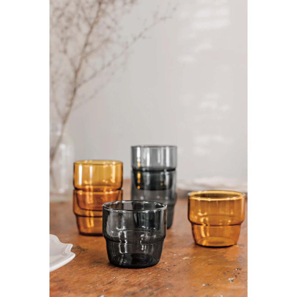 Amber Footed Tumbler- Short - Set of 2 main image 1