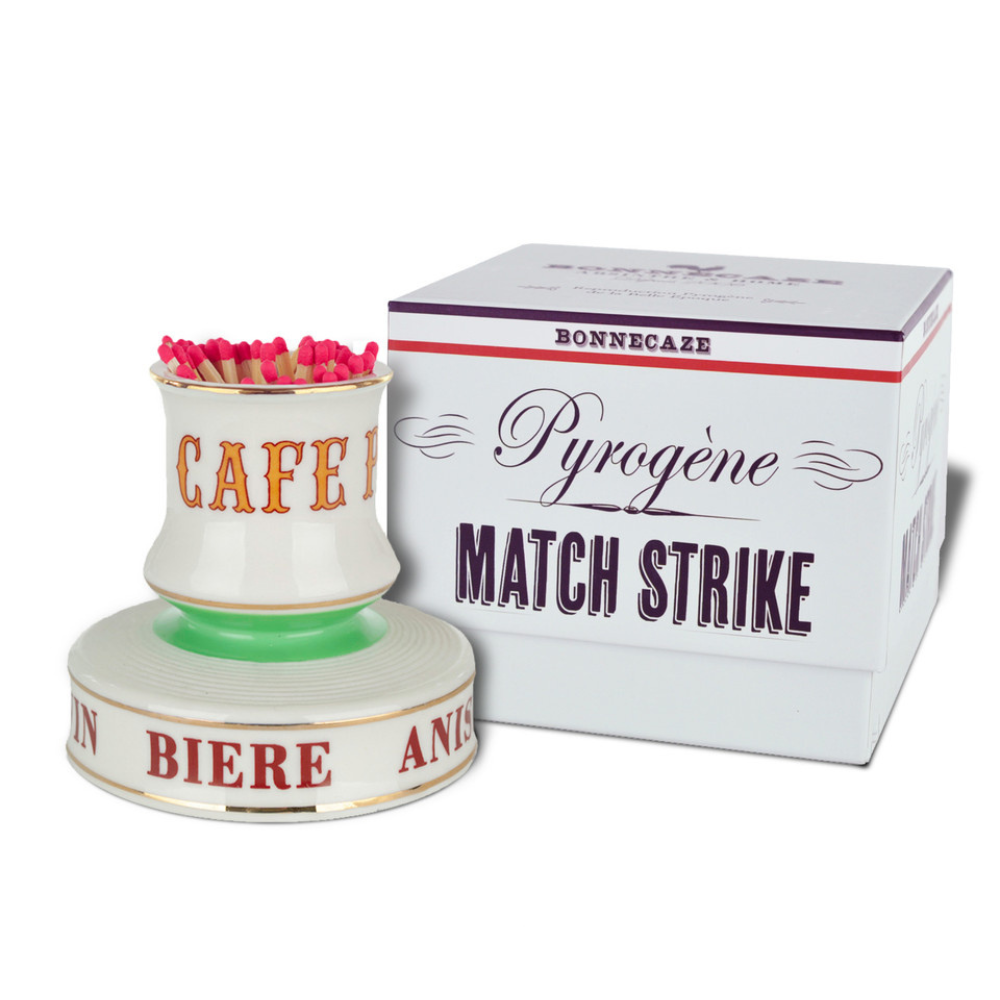 Café Paris Porcelain Match Strike with 100 Strike Anywhere Matches