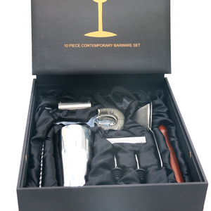 Stainless Steel Bar Tool Set with Gift Box (10 piece)