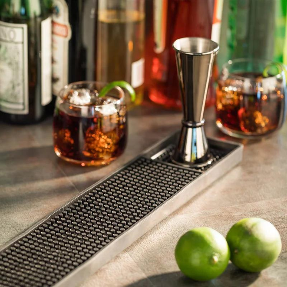Long Black Bar Mat Cocktail Emporium