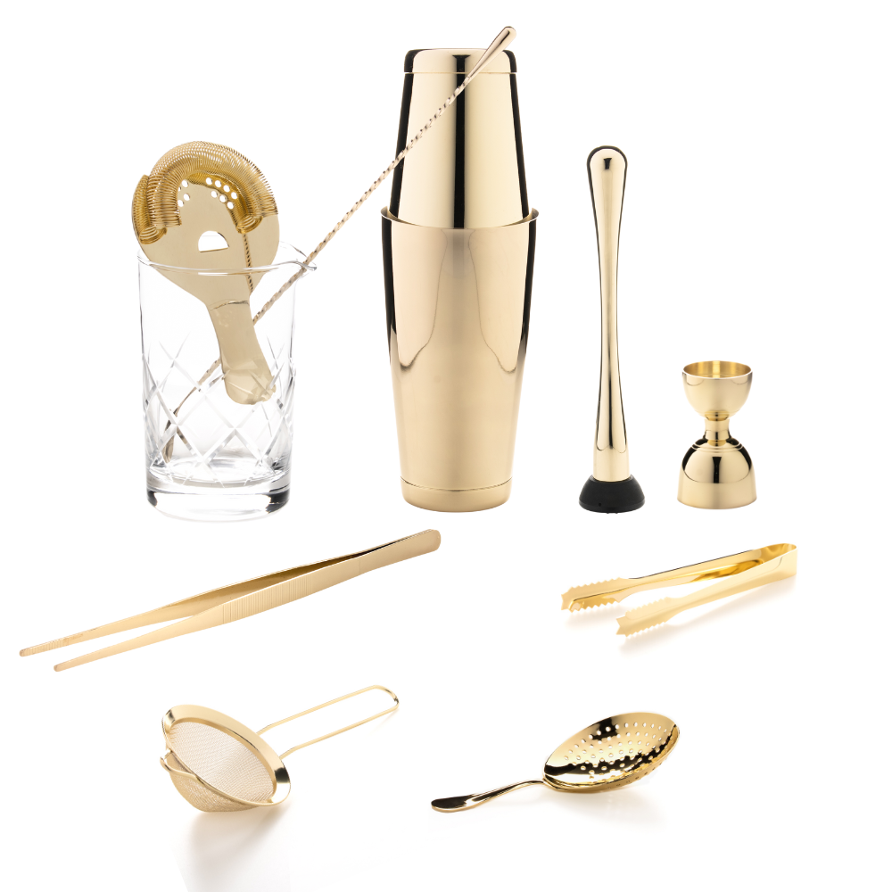 The Cocktail Aficionado Set (Gold) tools Only