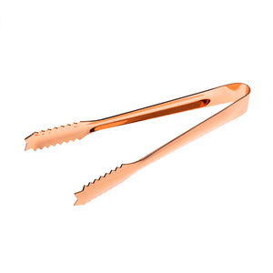 Copper Serrated Ice Tongs