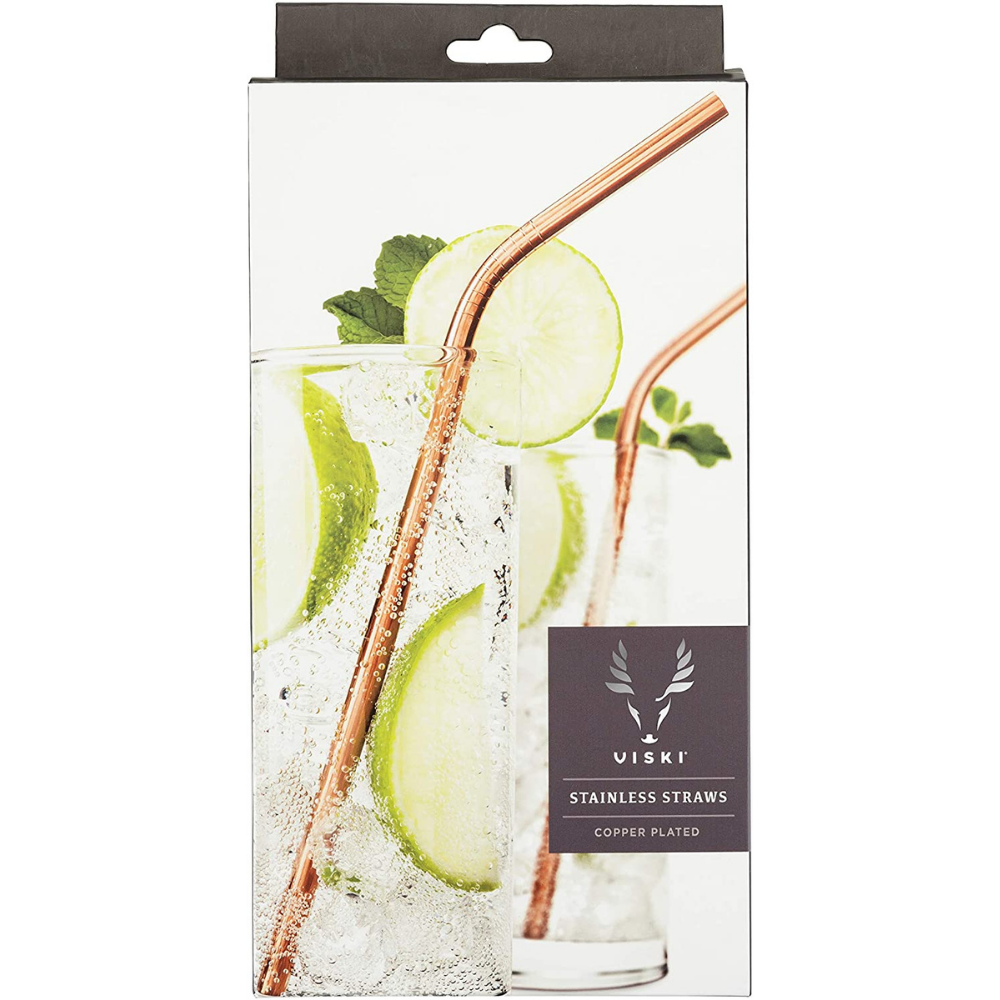 Angled Copper Straws | Cocktail Emporium