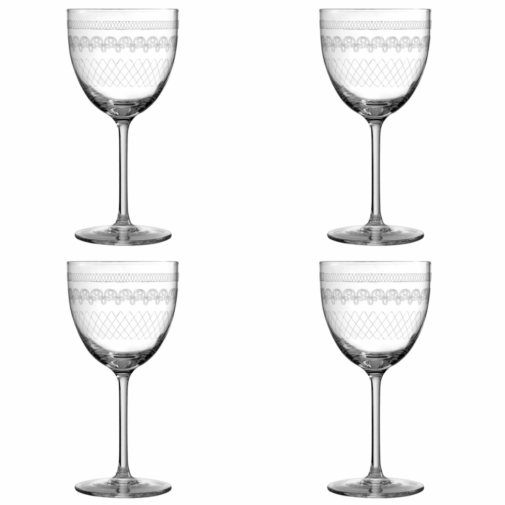 1910 Retro Nick & Nora Glass (set of 4)