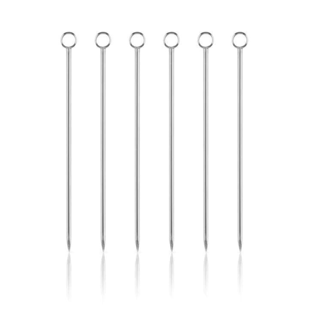 Pin Set Cocktail Steel Cocktail Pins (set of 6) | Cocktail Emporium