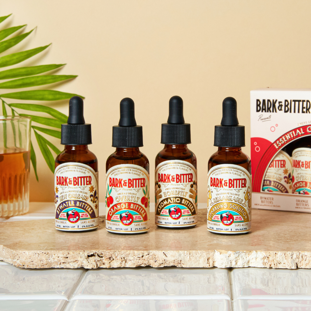 Bark & Bitter Essential Cocktail Bitters Sampler Kit (Non-Alcoholic)