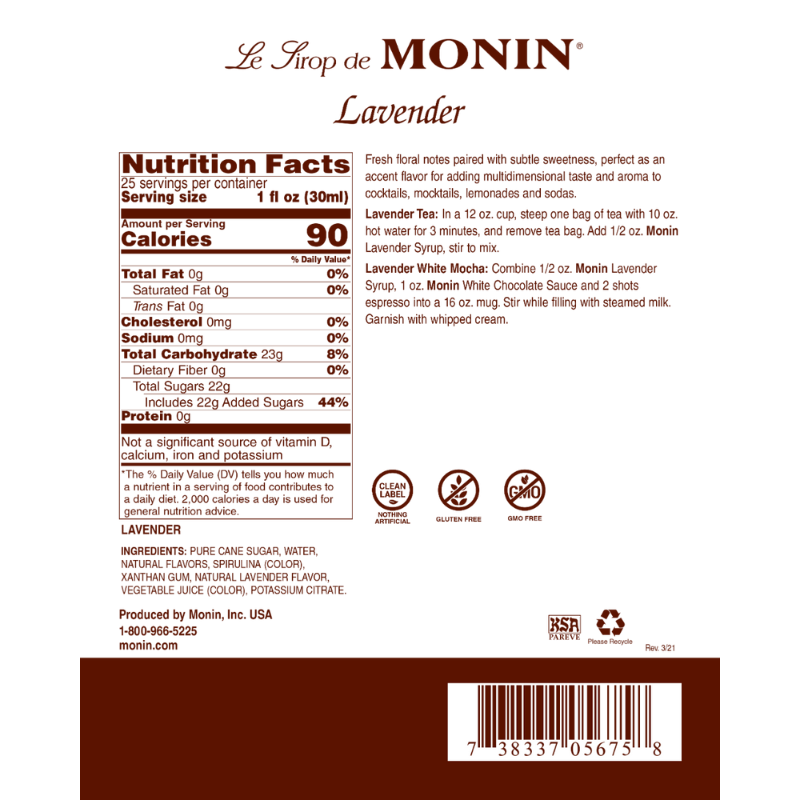 Monin Lavender Syrup