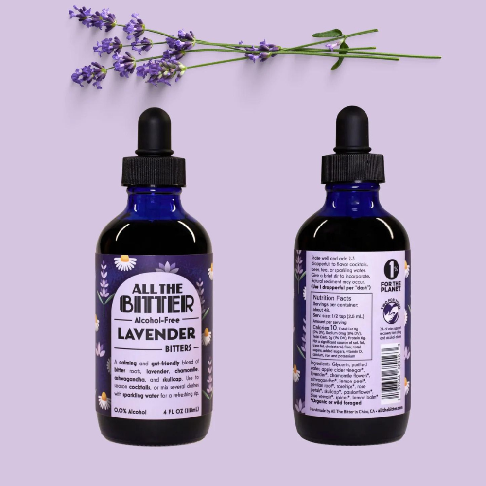 All The Bitter Lavender Bitters (Non-Alcoholic) - stylized