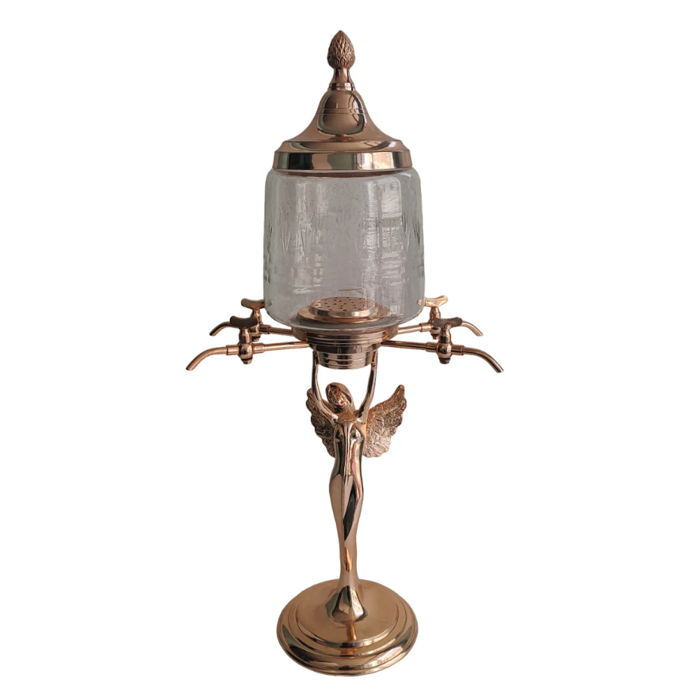 Antique Copper Fairy Absinthe Fountain - 4 Spout