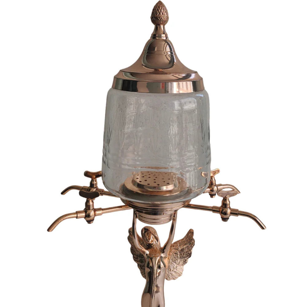 Antique Copper Fairy Absinthe Fountain - 4 Spout