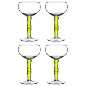Bamboo Stem Coupe Glass set of 4