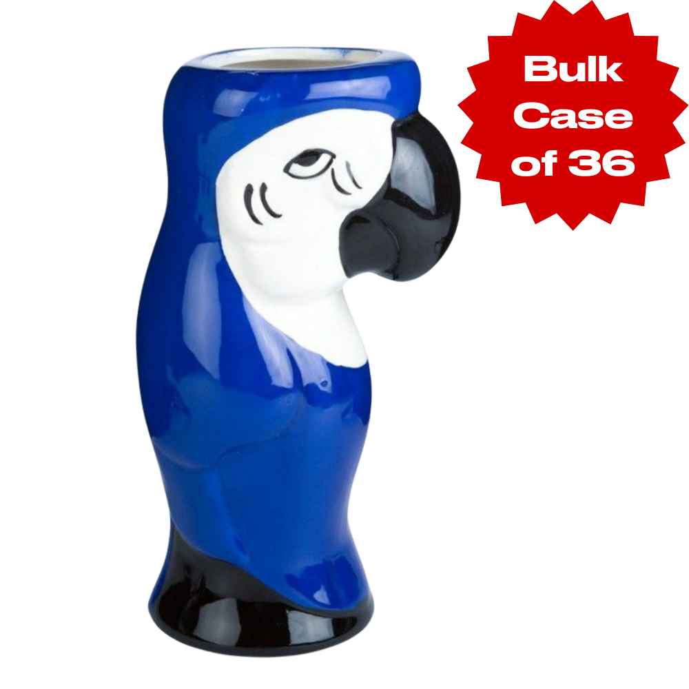 Bulk Blue Parrot Tiki Mug (Case of 36)