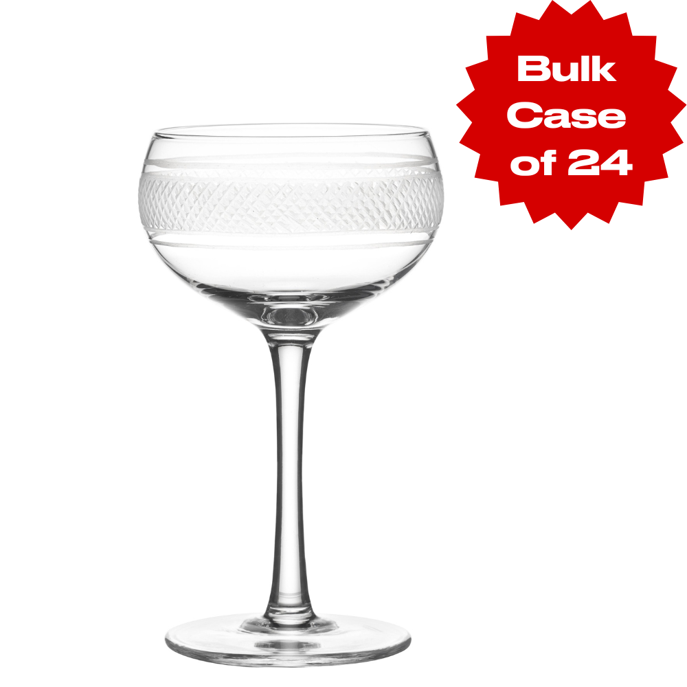 Bulk Etched Cleo Coupe (Case of 24)