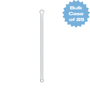 Bulk Glass Ball Stirrer (Clear) (Case of 25)