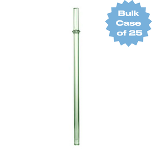 Bulk Glass Straight Straw (Green) (Case of 25)