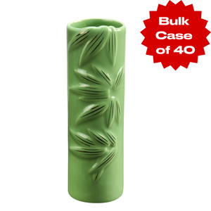 Bulk Green & Gold Bamboo Tiki Mug (Case of 40)