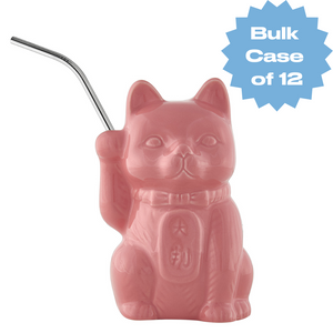 Bulk Pink Neko Cat Tiki Mug (Case of 12)
