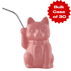 Bulk Pink Neko Cat Tiki Mug (Case of 30)