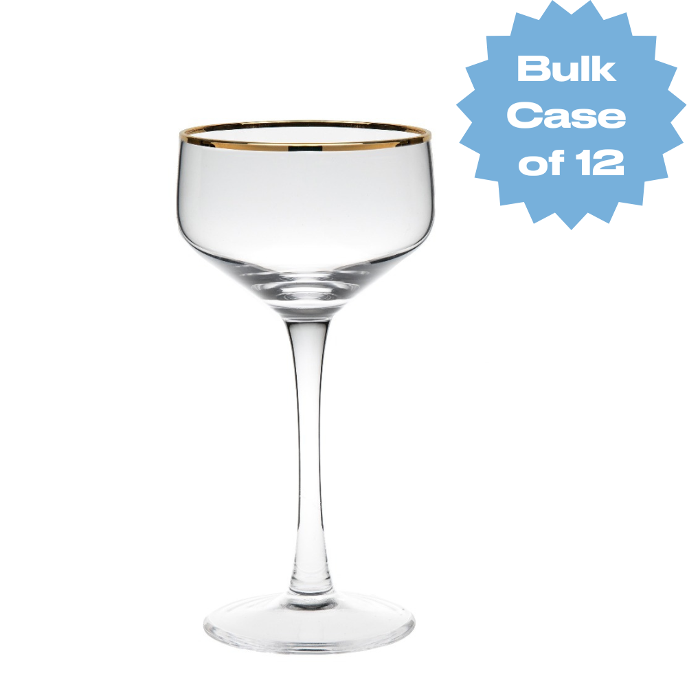 Bulk Potion House Gold Rim Coupe (Case of 12)