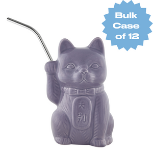 Bulk Purple Neko Cat Tiki Mug (Case of 12)