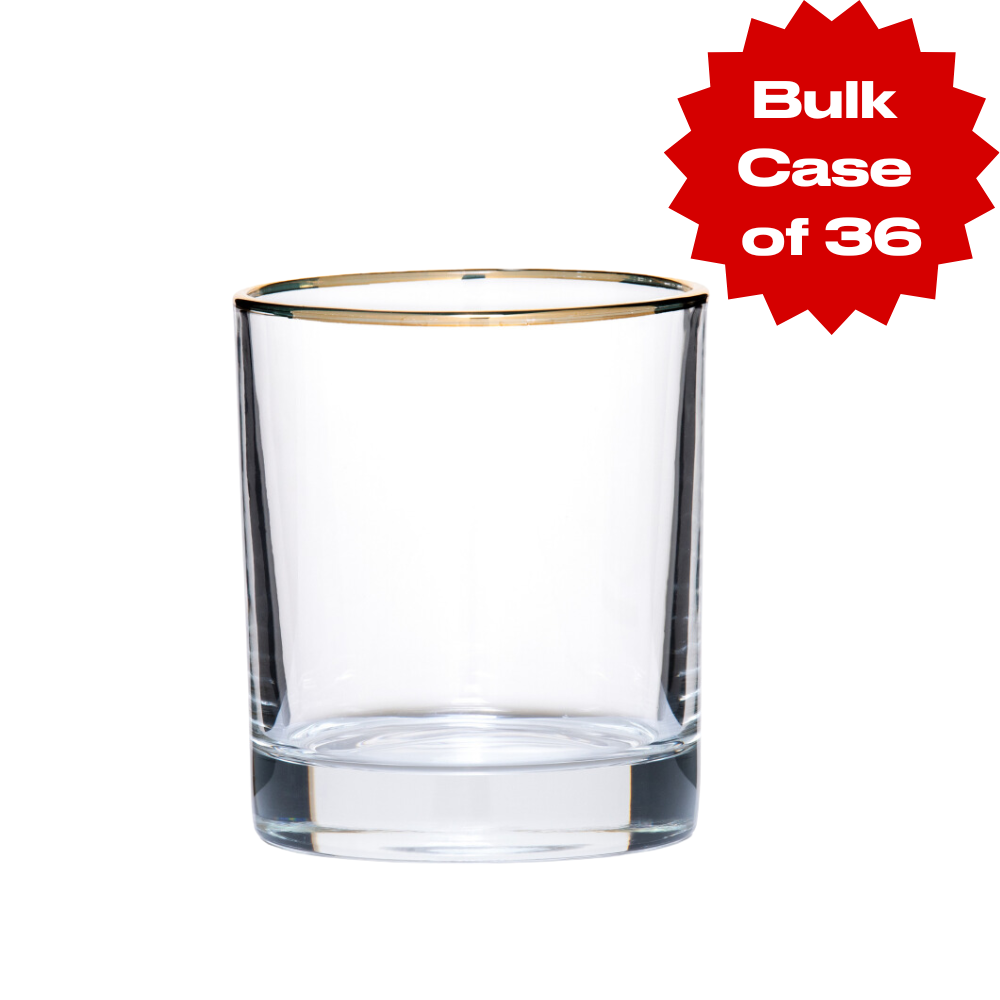 Bulk Simple Gold Rim Tumbler (Case of 36)