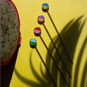Diagonal Cocktail Pins (set of 4)