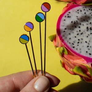 Diagonal Cocktail Pins (set of 4)