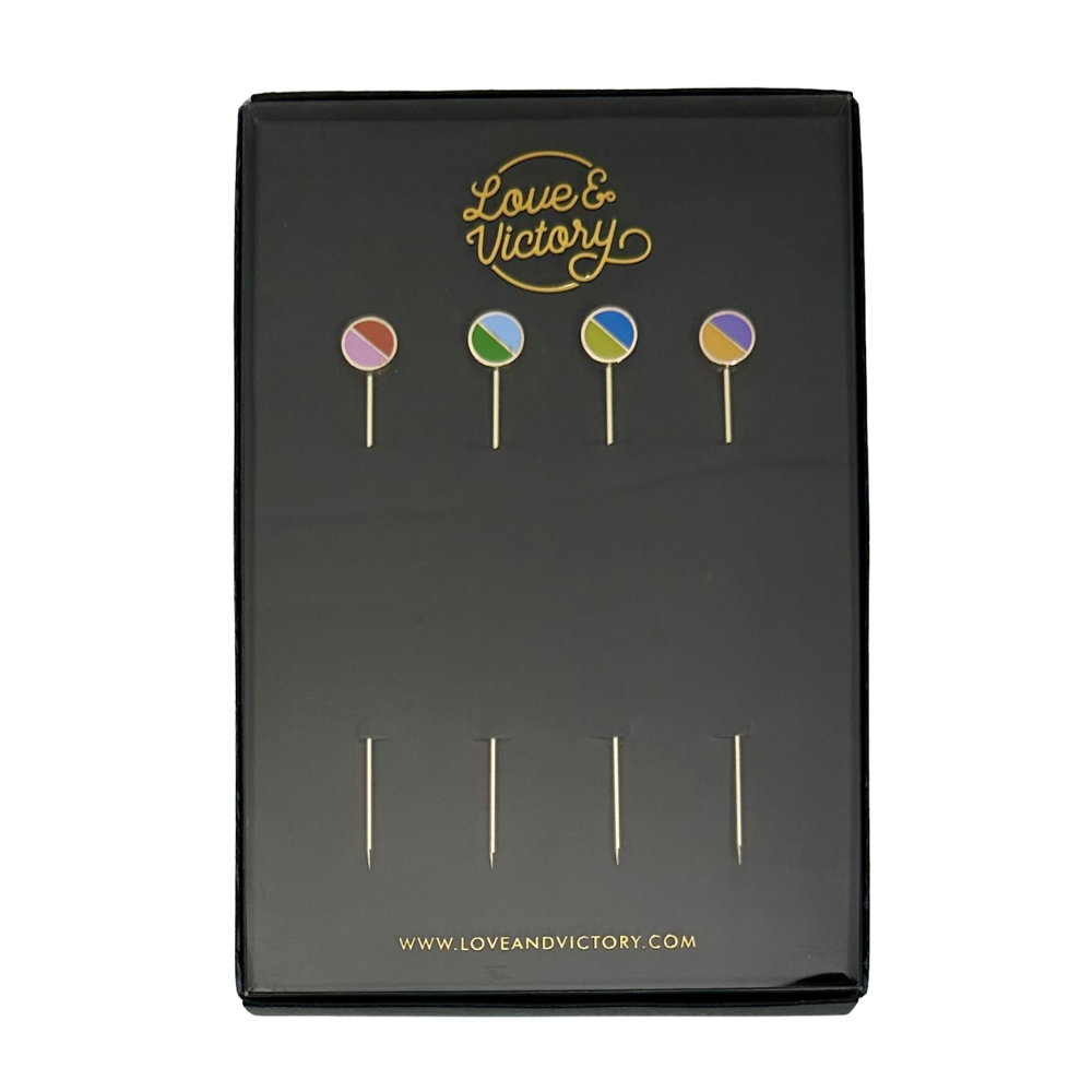 Pin Set Cocktail Diagonal Cocktail Pins (set of 4) | Cocktail Emporium