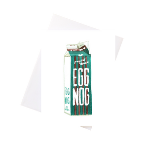 Egg Nog Greeting Card