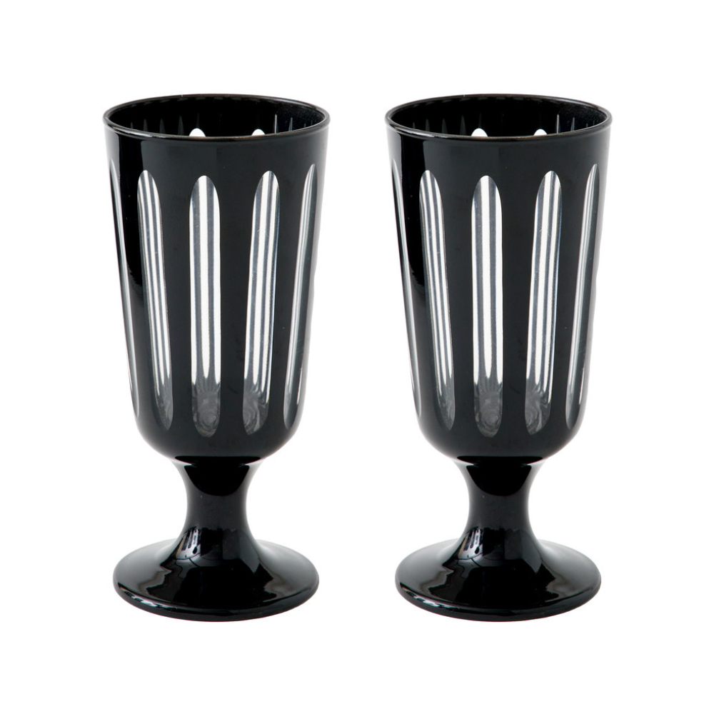 Empire Footed Glass (Tuxedo Black)