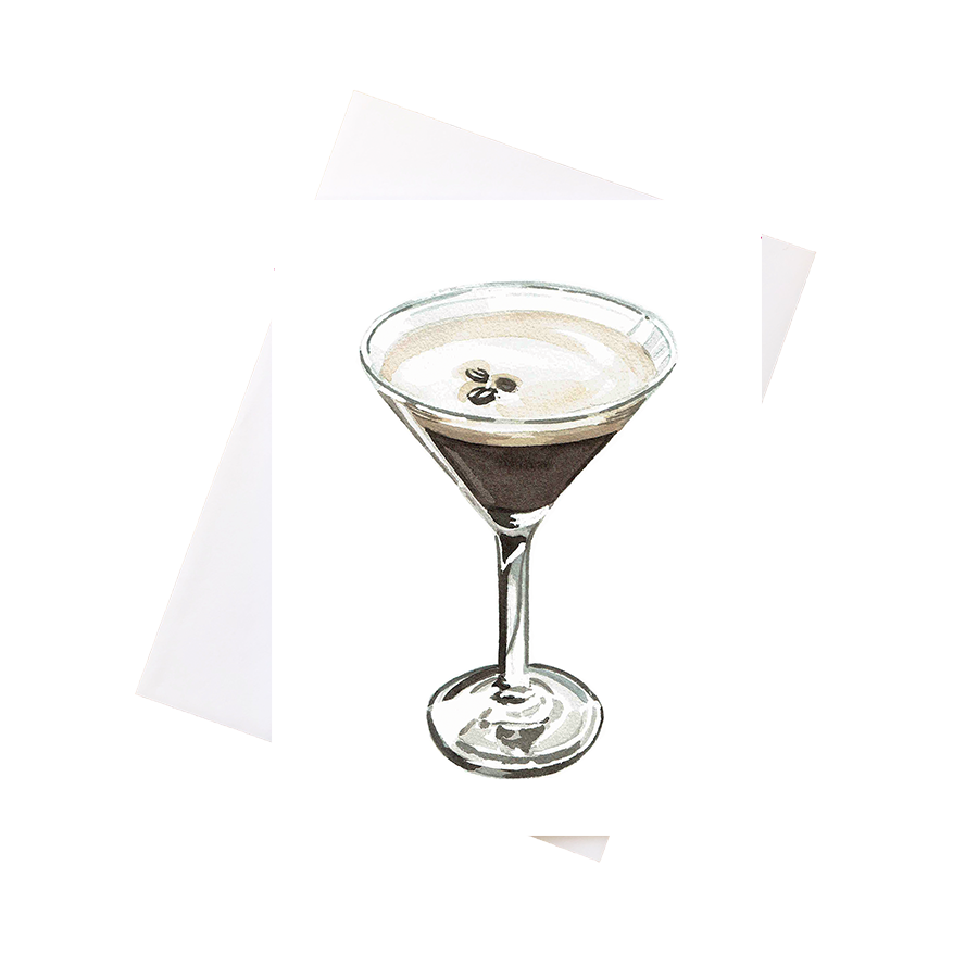 Espresso Martini Greeting Card