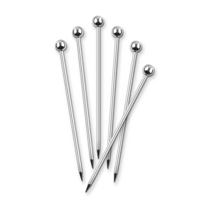 Steel Ball Cocktail Pin pack of 6