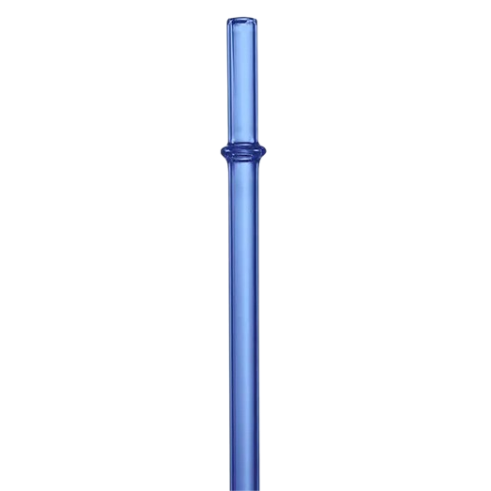 Glass Straight Straw (Blue)