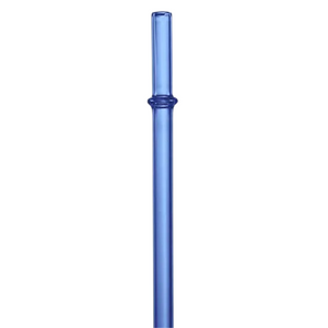 Glass Straight Straw (Blue)