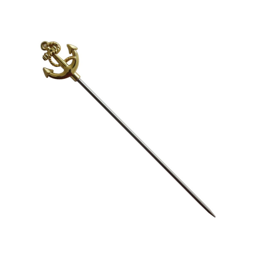 Gold Anchor Cocktail Pin