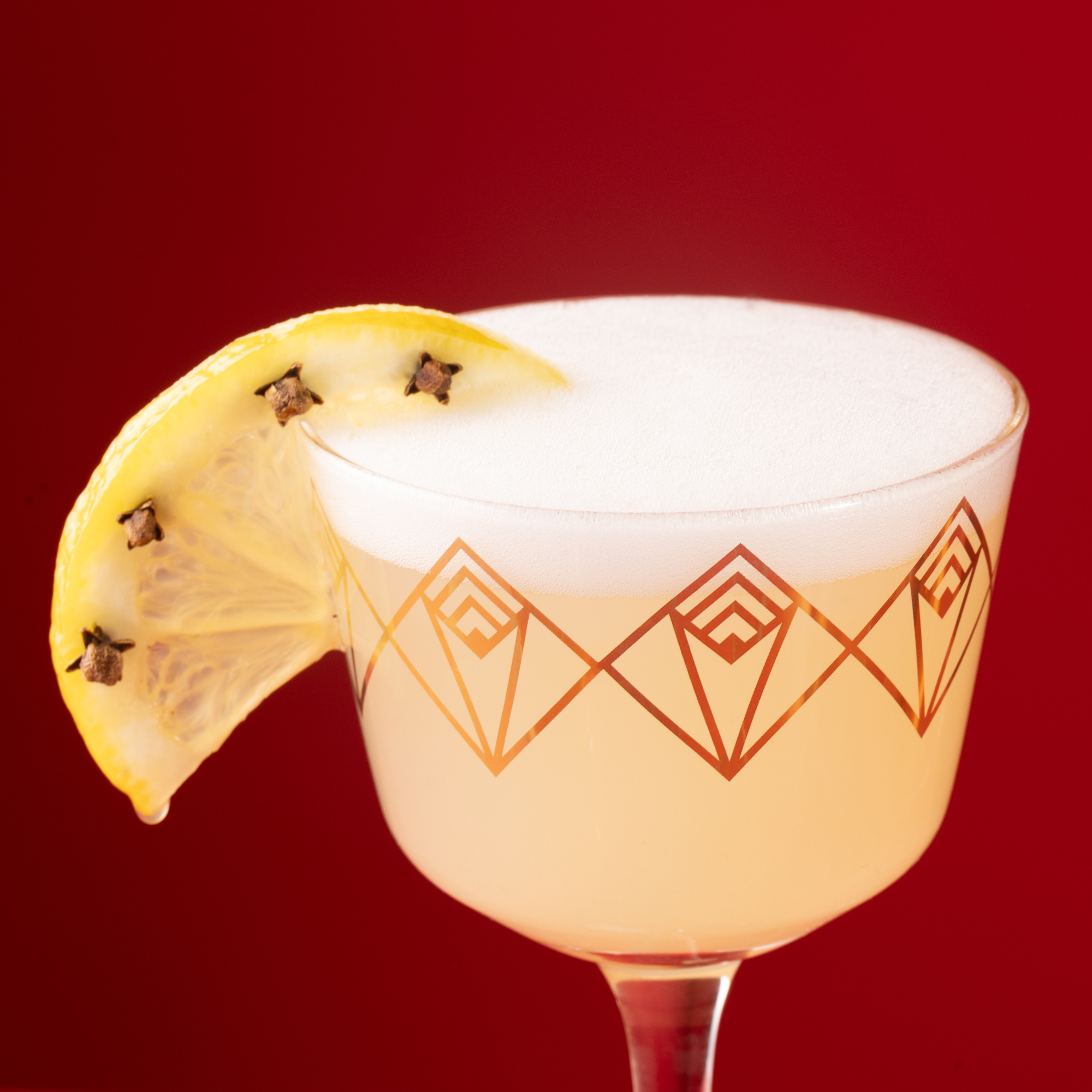 Gold Dream Deco Coupe Glass