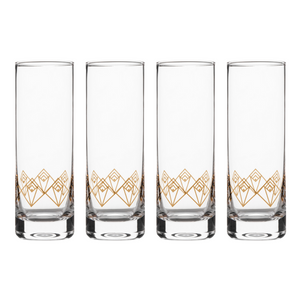 Gold Dream Deco Highball set of 4