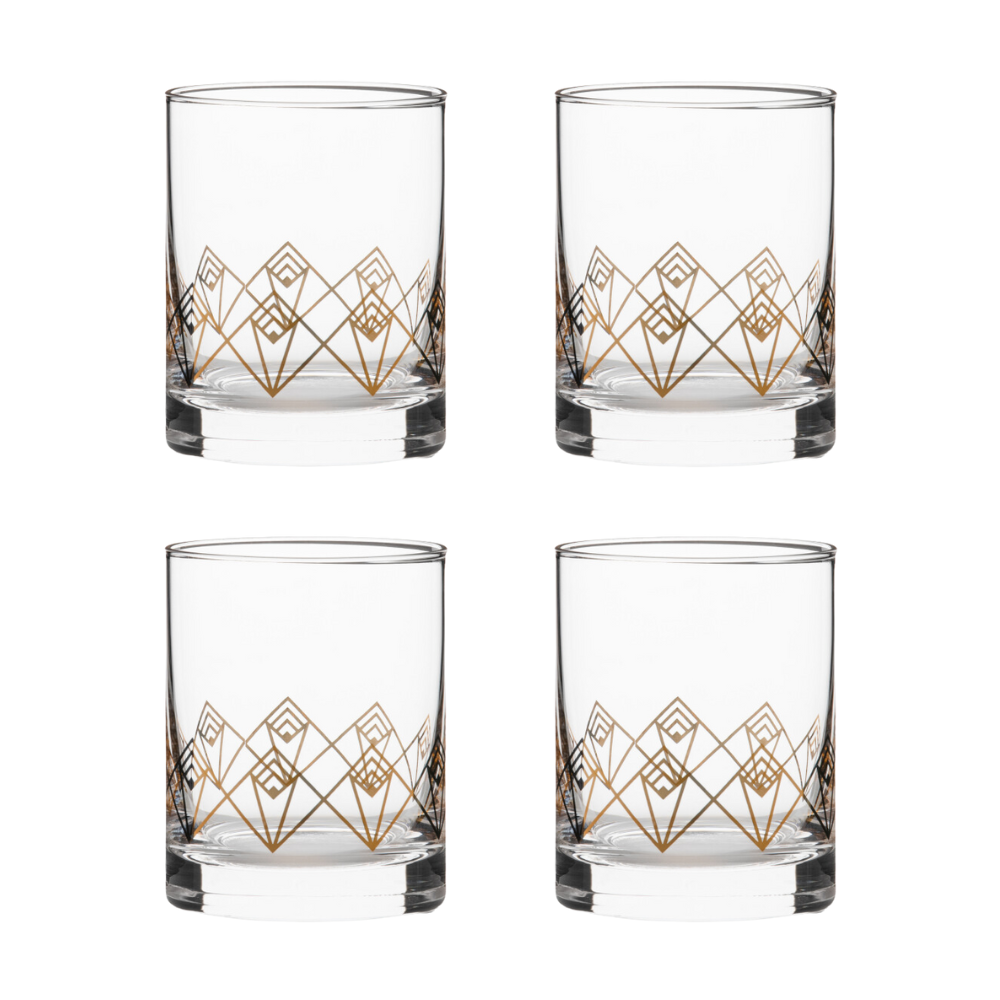 Gold Dream Deco Tumbler set of 4