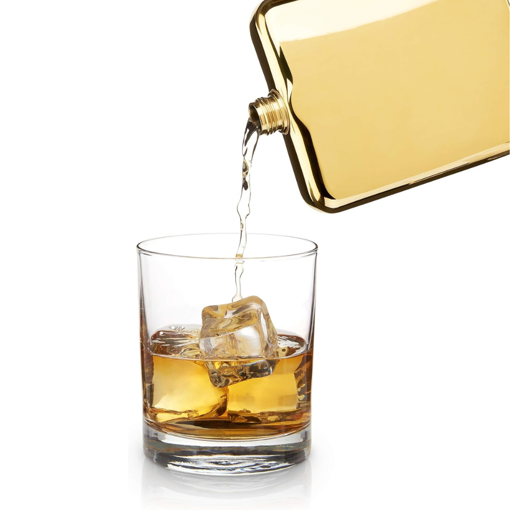 Gold Plated Flask use