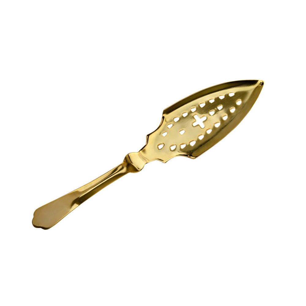 Gold Swiss Cross Absinthe Spoon
