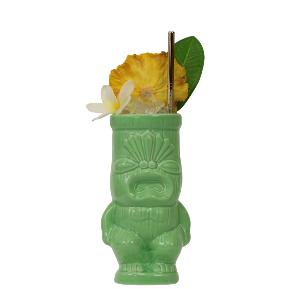 Green Cheeky Tiki Mug