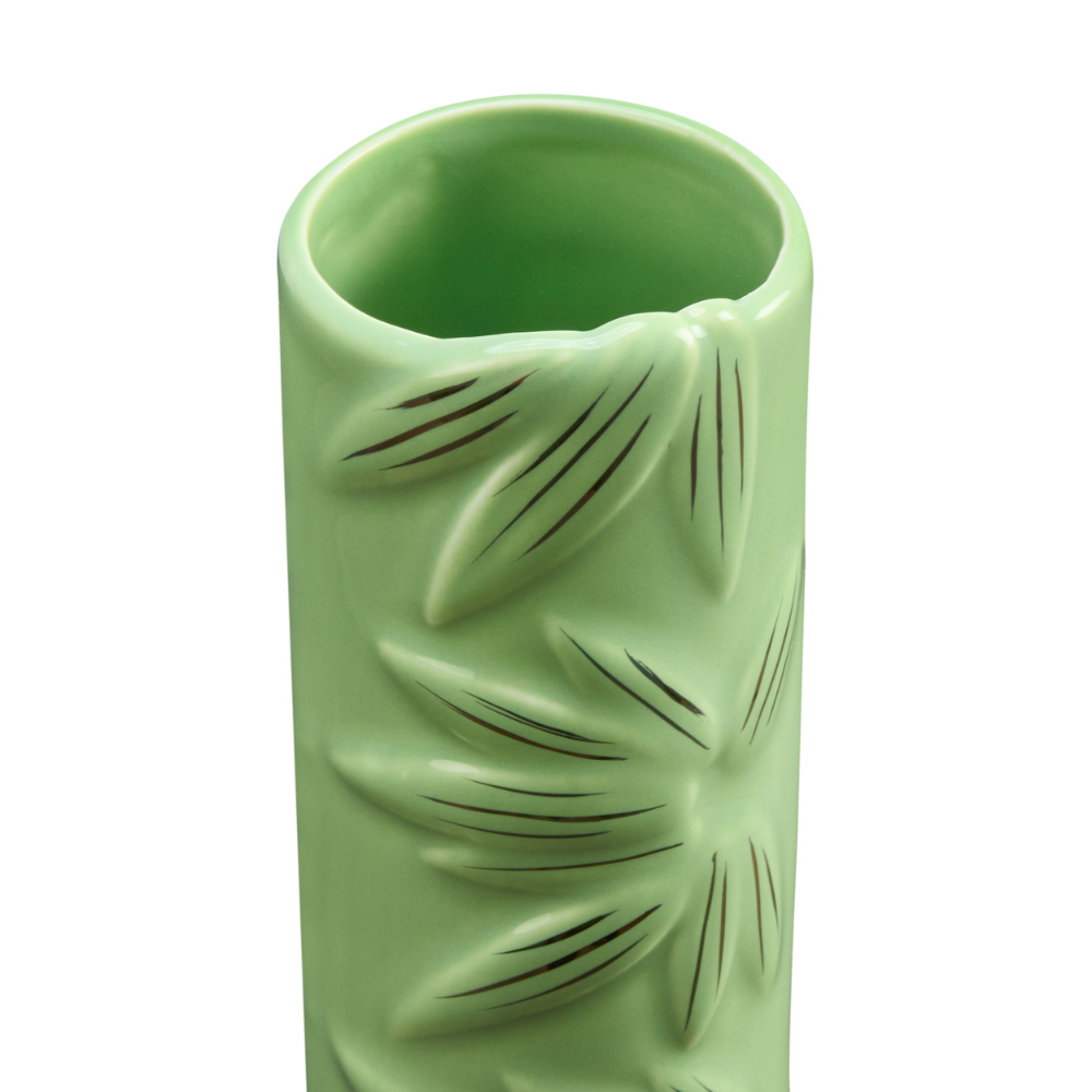 Green & Gold Bamboo Tiki Mug_upper angle