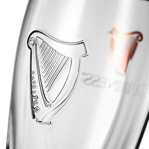 Guinness Embossed Pint Glasses (set of 2)