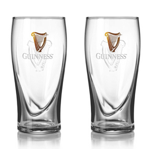Guinness Embossed Pint Glasses (set of 2)