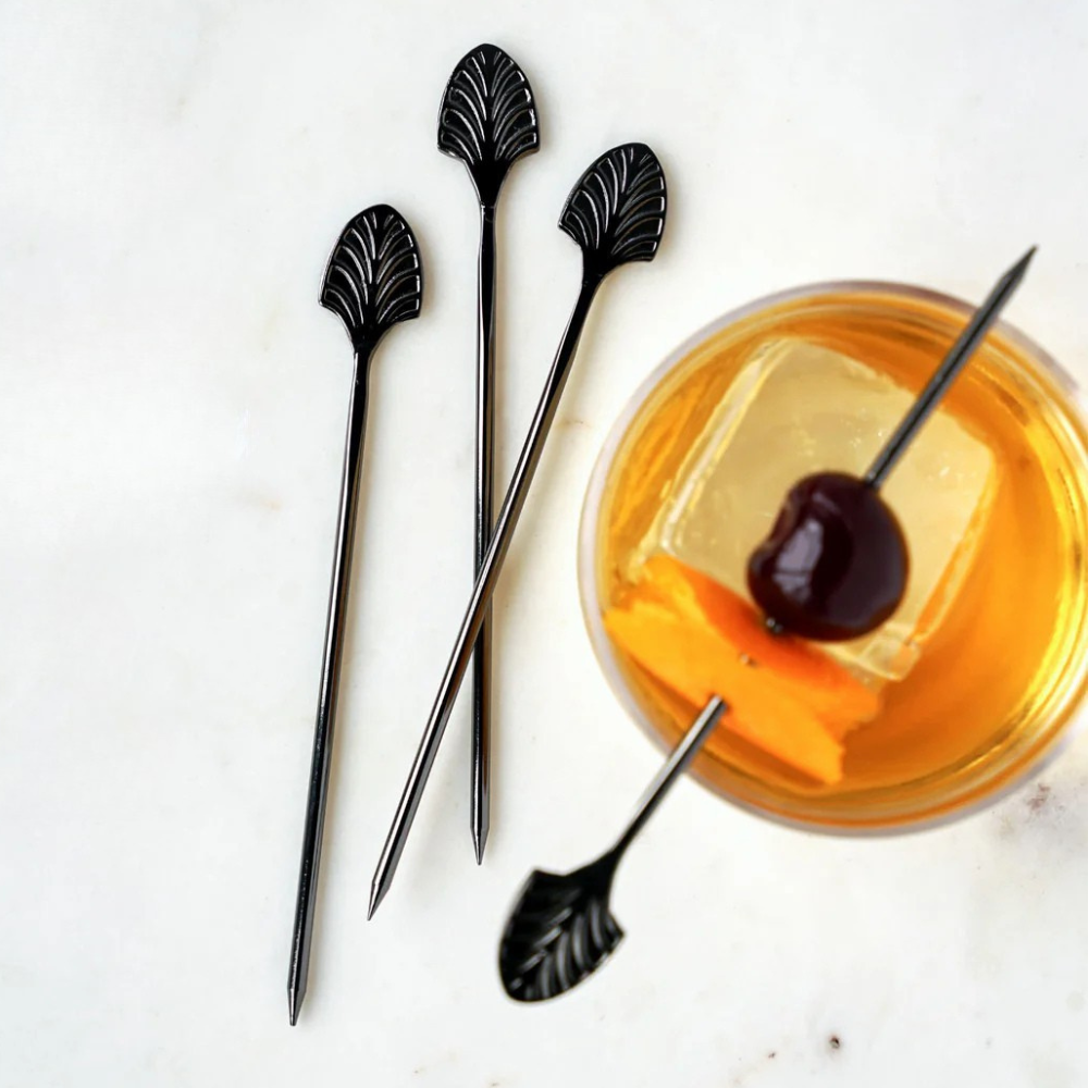 Pin Set Cocktail Gunmetal Art Deco Cocktail Pins (set of 4) | Cocktail Emporium